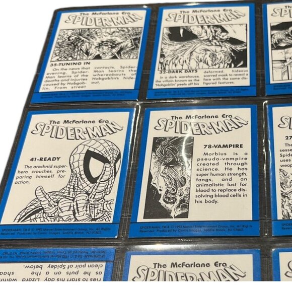 SPIDERMAN Trading Cards 9 Collectible The McFarlane Era Mint Condition - Picture 7 of 9